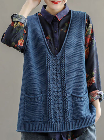 Maelle™ – Vintage Knit Vest
