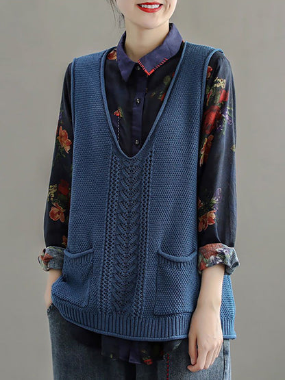 Maelle™ – Vintage Knit Vest