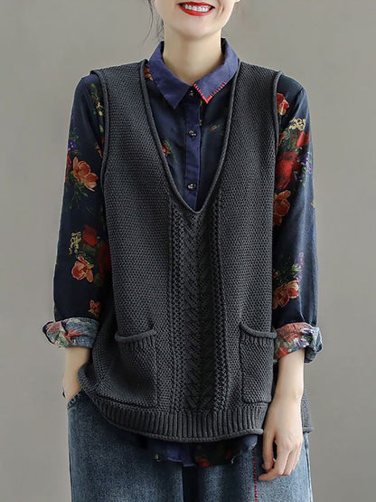 Maelle™ – Vintage Knit Vest