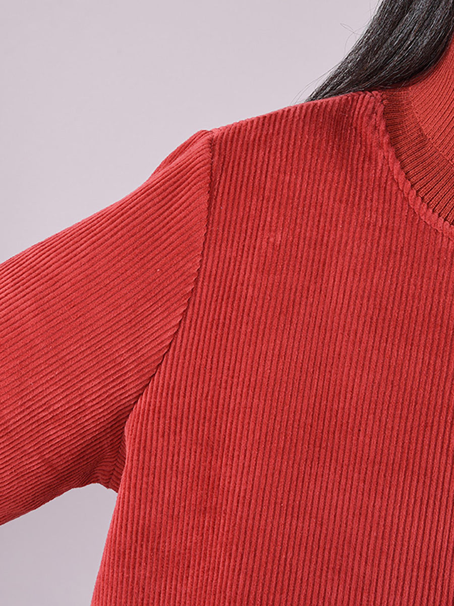 Elena™ Casual Corduroy Dress