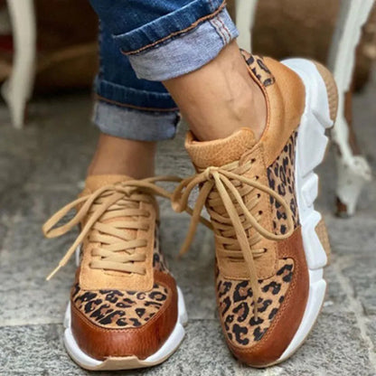 Lia™- Leopard Print Sneakers