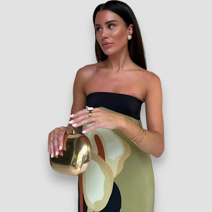 Bryzzanna™ – Floral Strapless Maxi Dress