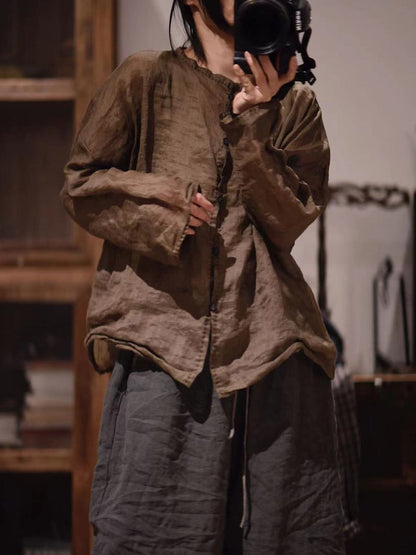 Cheska™ Relaxed Linen Shirt