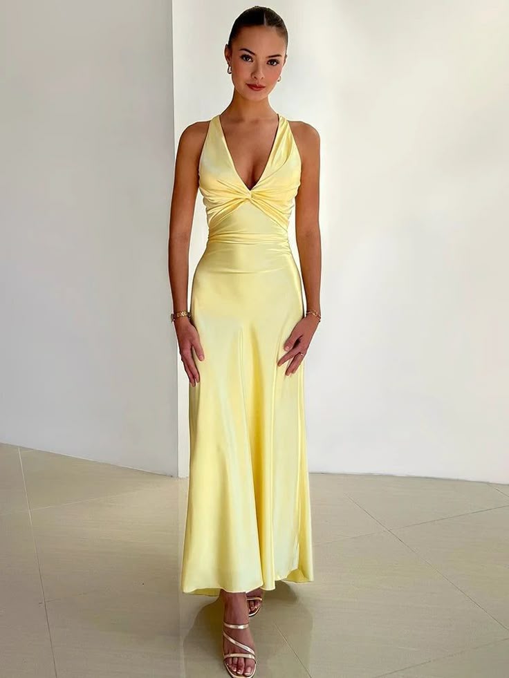 Claribel™ – Lemon Glow Dress