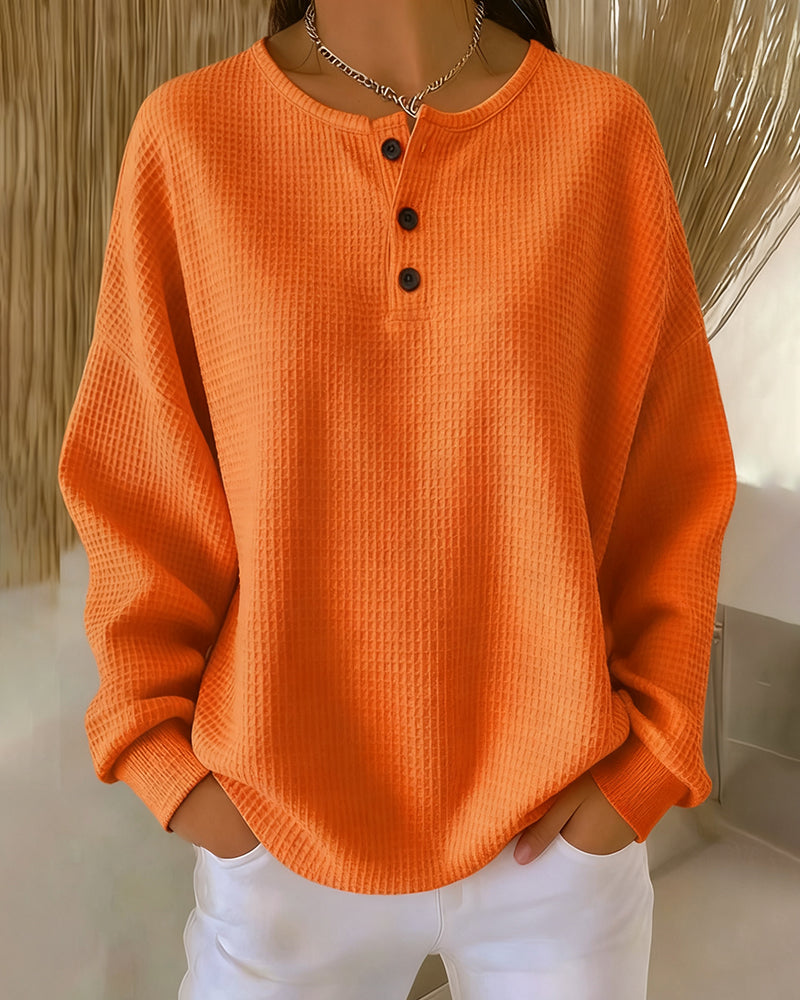 Helen™ - Casual Solid Color Sweatshirt