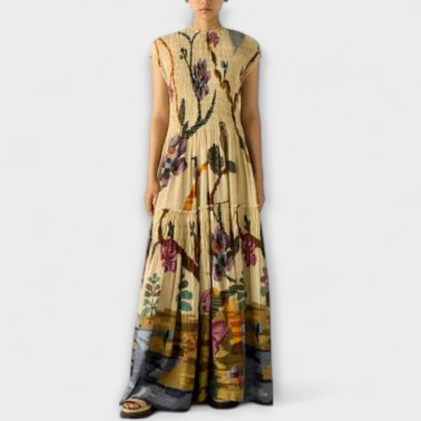 Rhiane™ - Pleated Maxi Dress