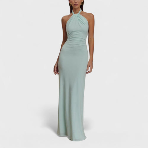 Ella™ – Elegant Halter Maxi Dress