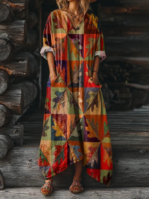 Charlotte™ - Boho Patchwork Dress
