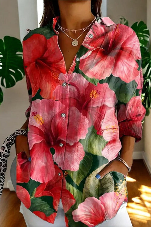 Isabella™ Hibiscus Blouse