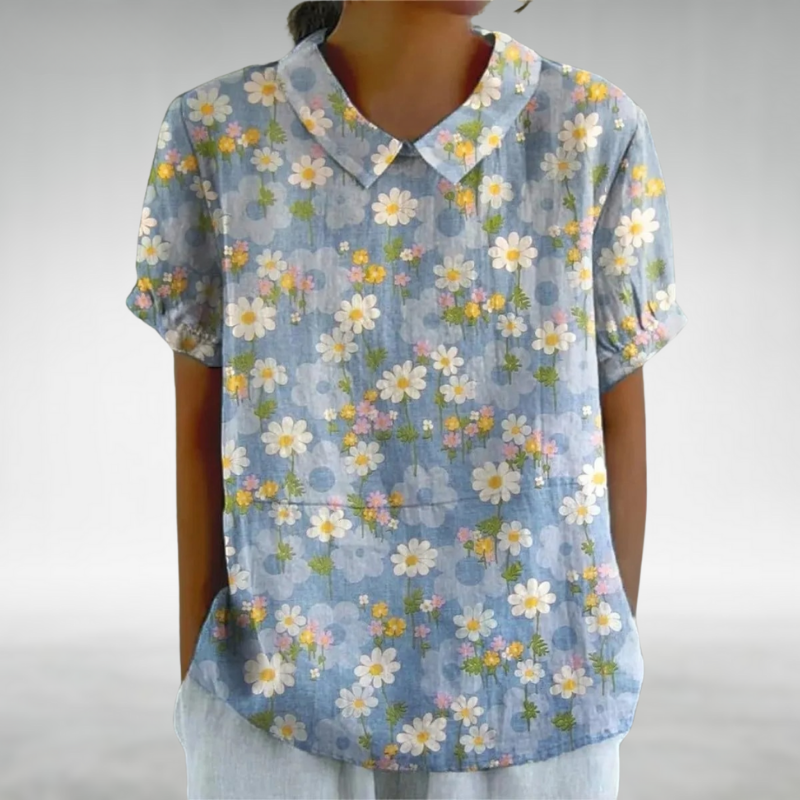 Danaya™ – Vintage floral blouse