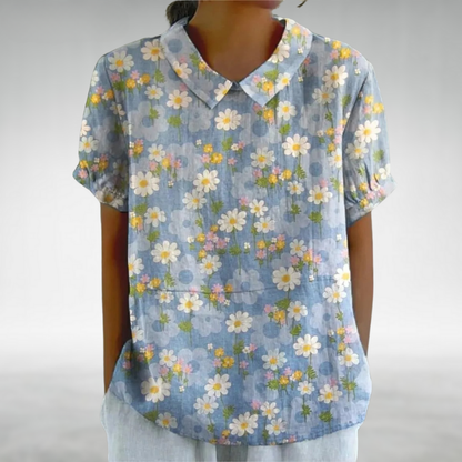 Danaya™ – Vintage floral blouse