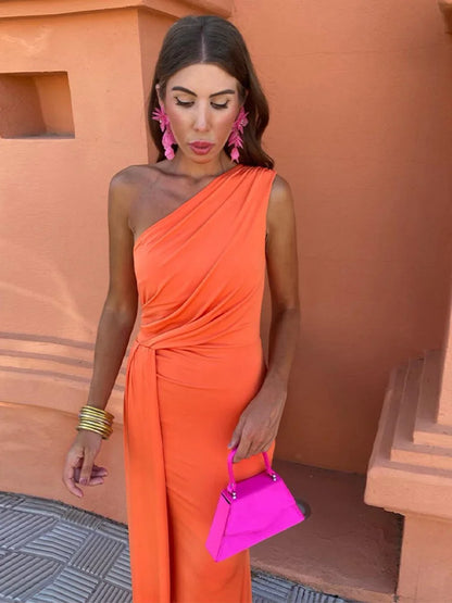 Rezy™ One-Shoulder Maxi Dress