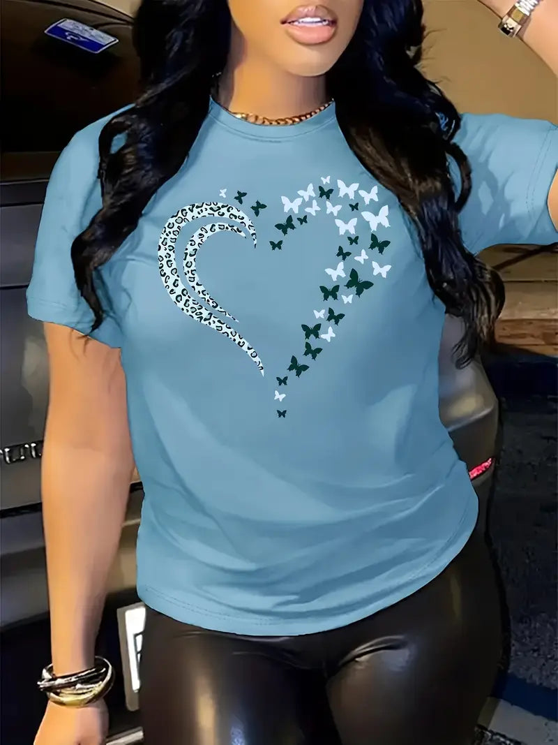 Butterfly Heart T-Shirt | Together against diabetes