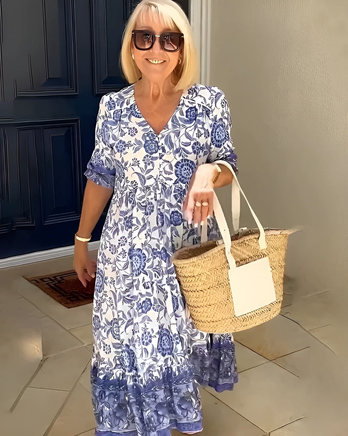 Evelyne™ - Elegant Floral Dress