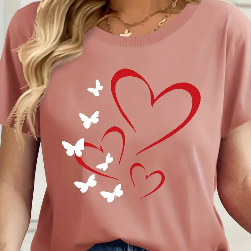 Butterfly Heart Blossom T-Shirt | Together against diabetes
