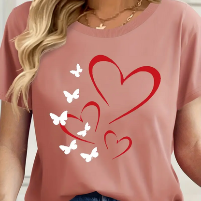 Butterfly Heart Blossom T-Shirt | Together against diabetes