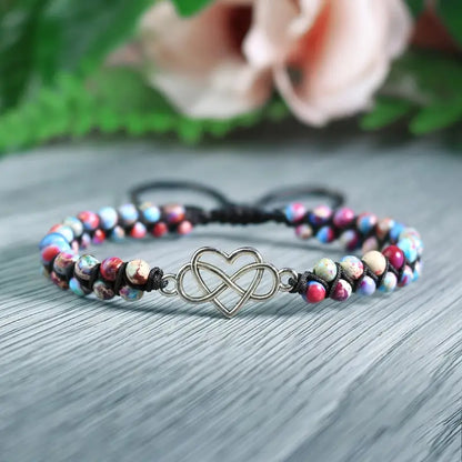 Stone Eternity Heart Bracelet | Together Against Breast Cancer