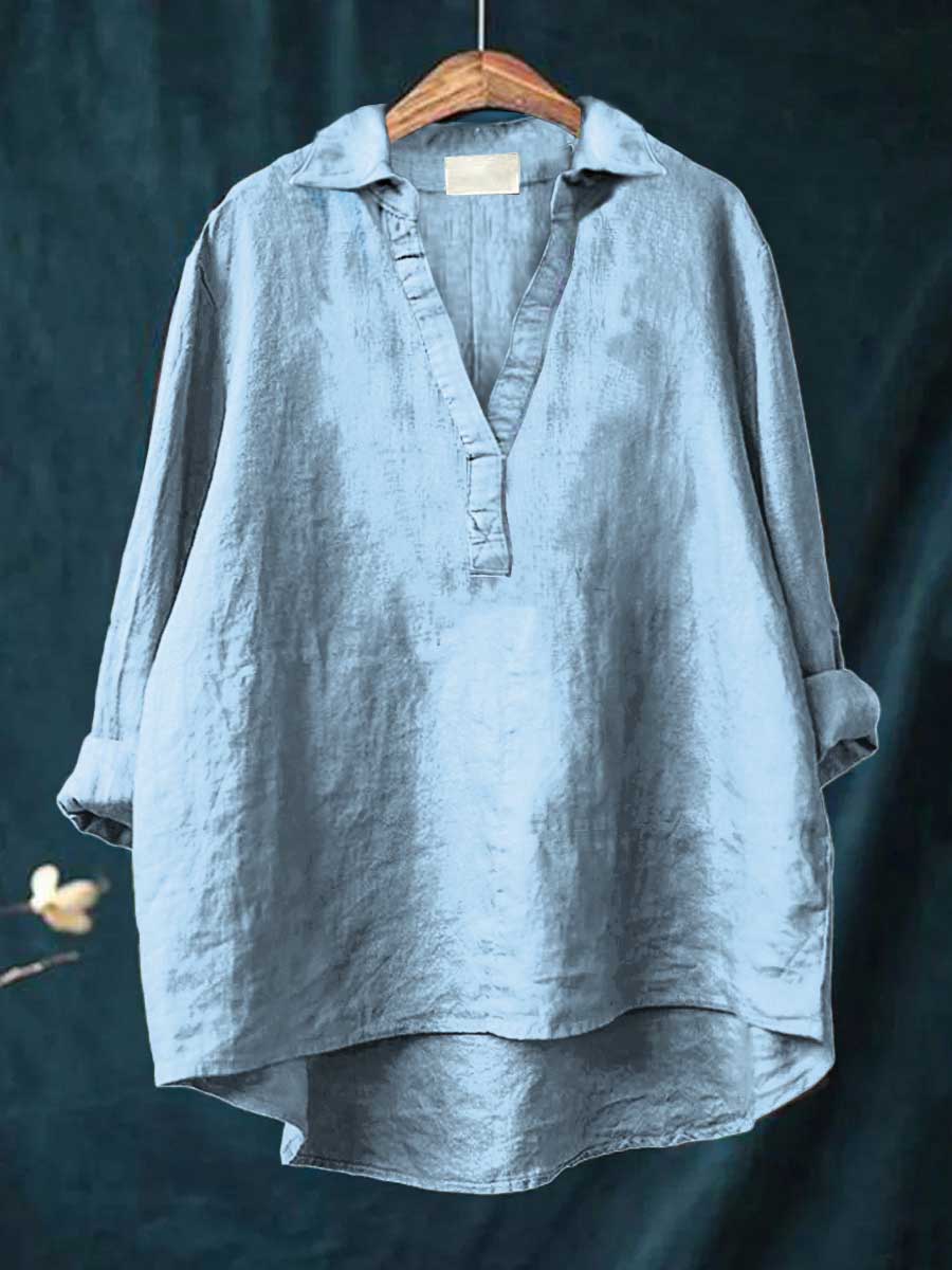Andrea™ Relaxed Linen Blouse