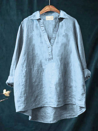 Andrea™ Relaxed Linen Blouse