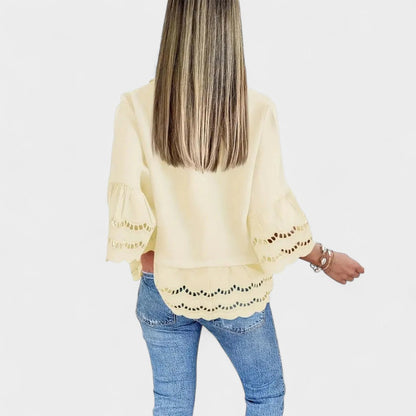 Sarie™ Embroidered Button-Up Shirt