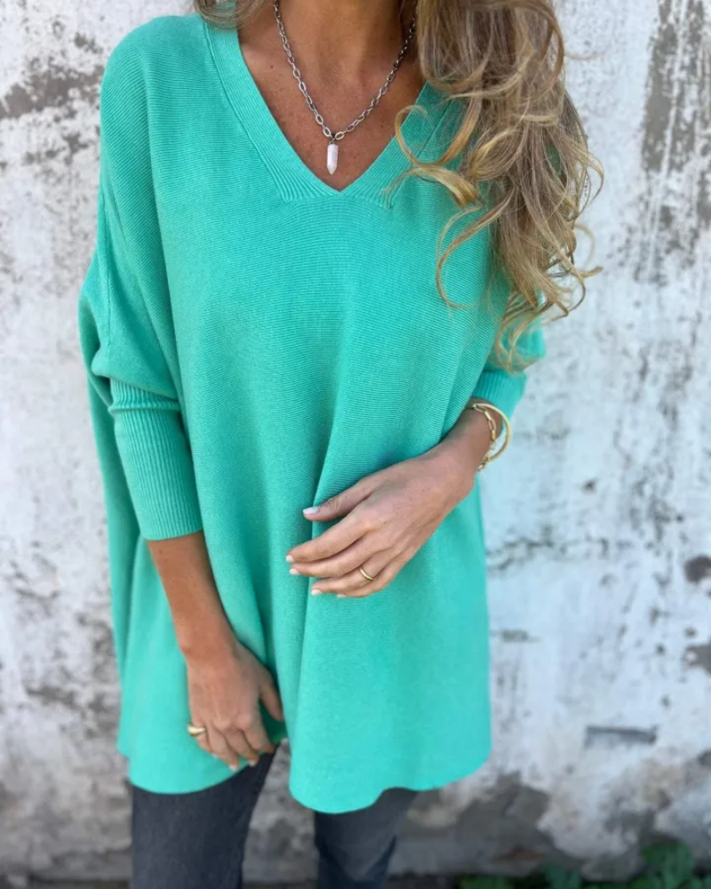 Amera™ Oversized V-Neck Sweater