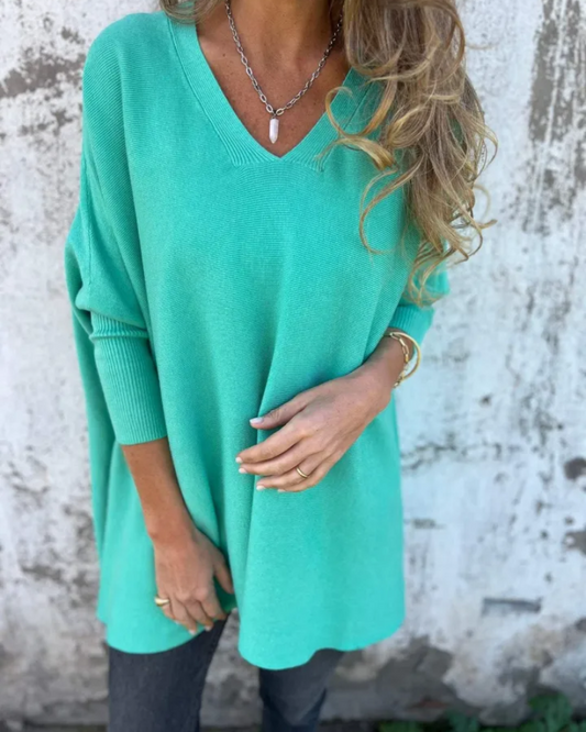 Amera™ Oversized V-Neck Sweater