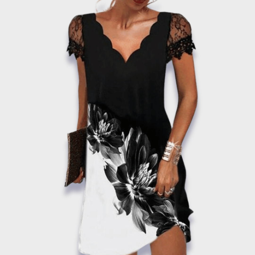 Martine™ - Stylish Lace Detail Dress