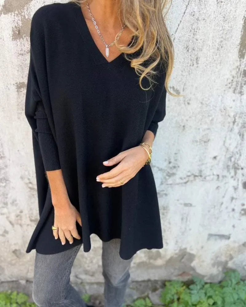 Amera™ Oversized V-Neck Sweater