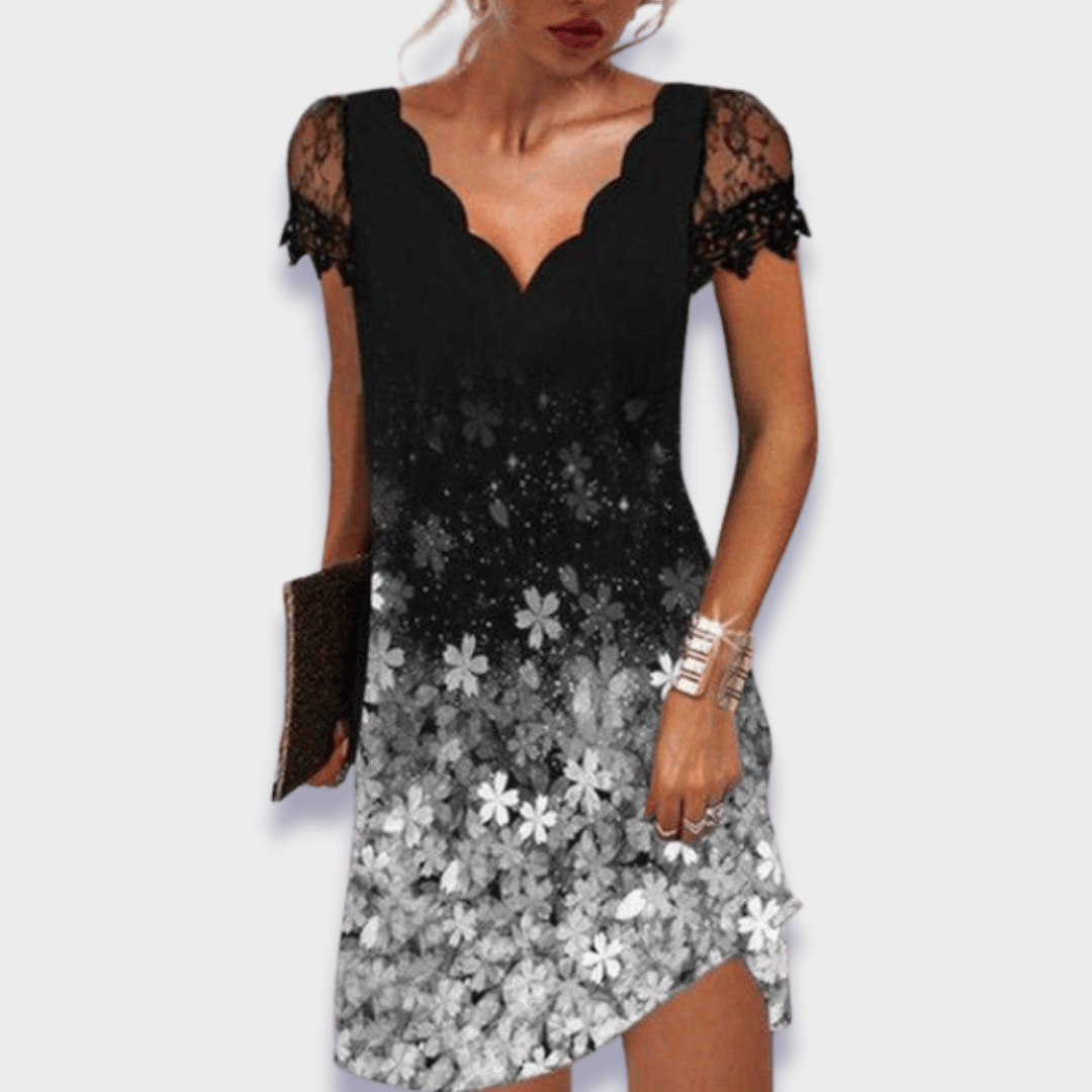 Martine™ - Stylish Lace Detail Dress