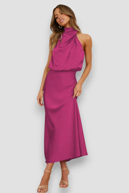 Fiorenza™ Luxe Halter Dress