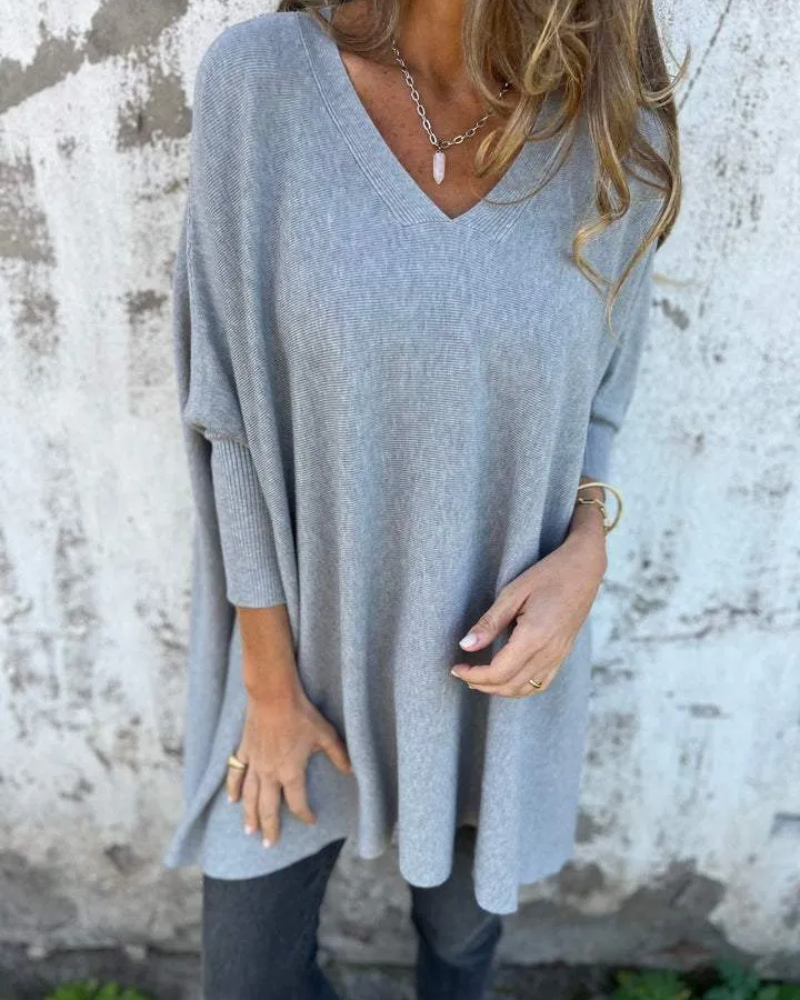 Amera™ Oversized V-Neck Sweater