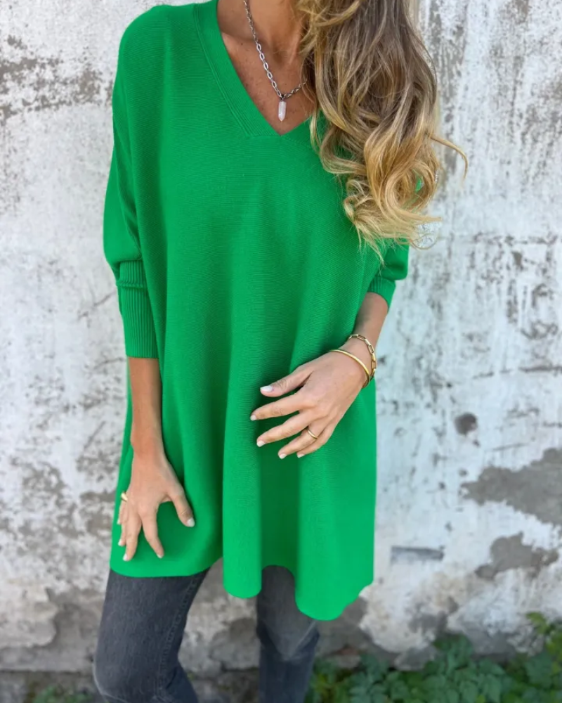 Nemia™ V-Neck Oversized Sweater