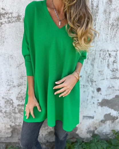 Nemia™ V-Neck Oversized Sweater