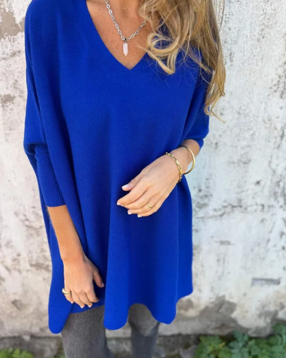 Nemia™ V-Neck Oversized Sweater
