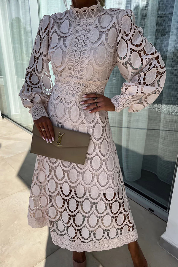 Charlize™ Elegant Lace Midi Dress