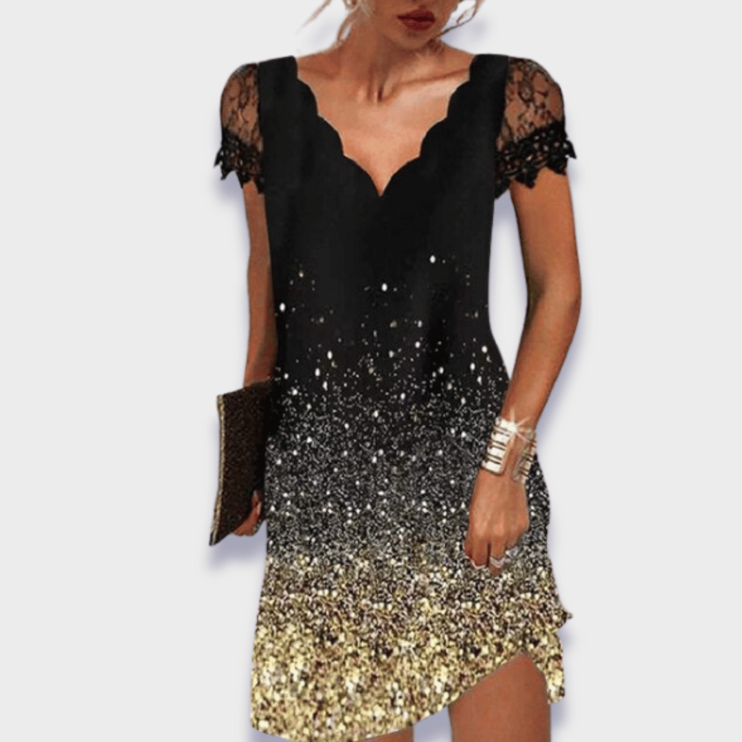 Martine™ - Stylish Lace Detail Dress