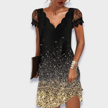 Martine™ - Stylish Lace Detail Dress