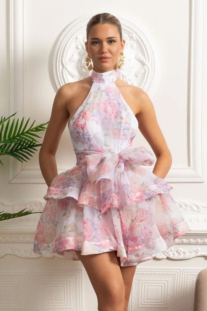 Amaris™ Halterneck Mini Dress