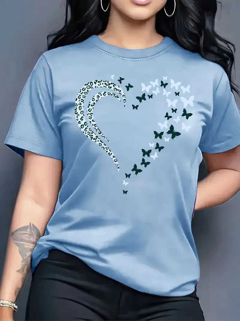 Butterfly Heart T-Shirt | Together against diabetes