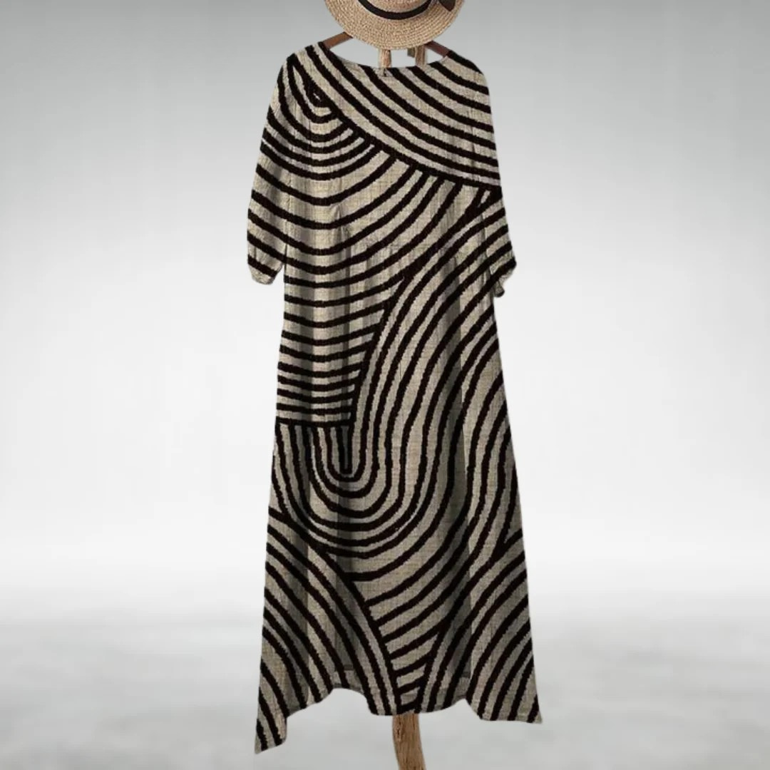 Geraldine™ - Elegant dress with V-neckline