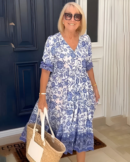 Evelyne™ - Elegant Floral Dress