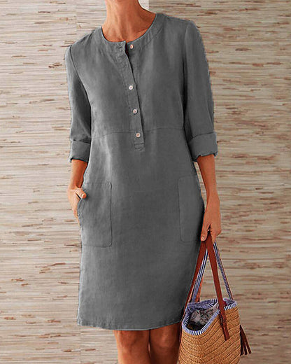 Dariane™ - Casual Linen Dress