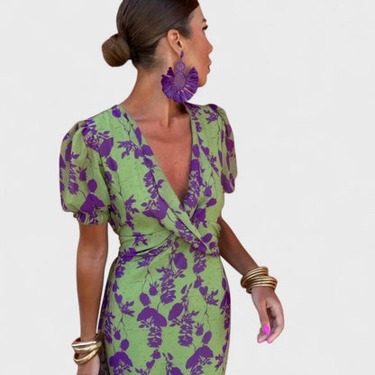 Lena™ – Floral Wrap Dress