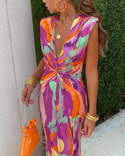 Shaira™ Abstract Maxi Dress