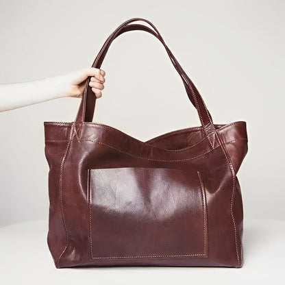 Elisian™ - Vintage Leather Tote Bag