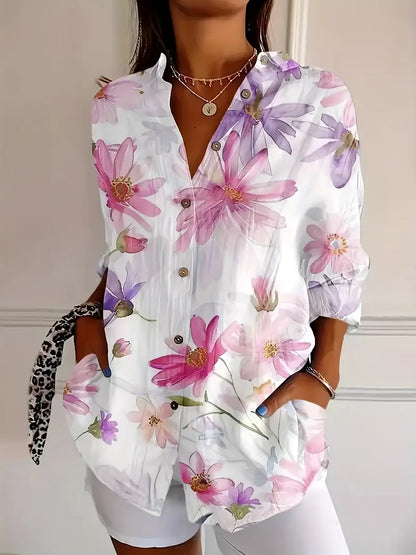 Amaya™ - Vibrant Floral Blouse