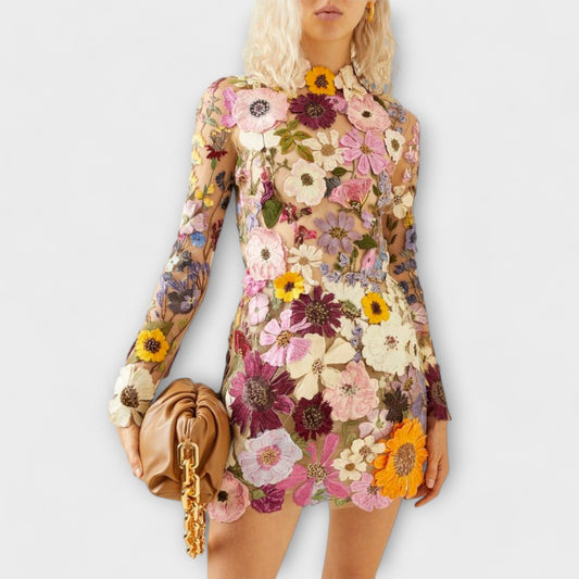 Sofie™ – Floral Mesh Dress