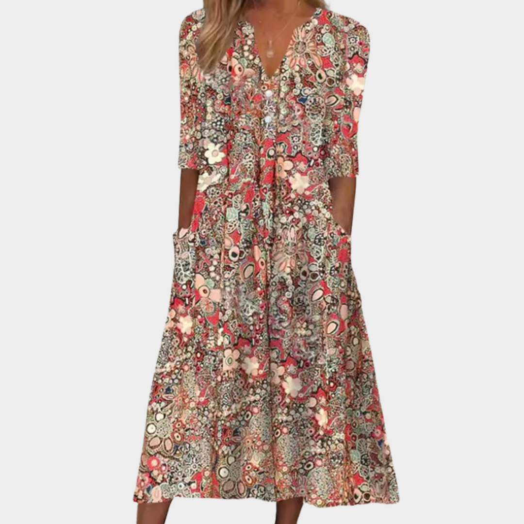 Amira™ Floral Midi Dress