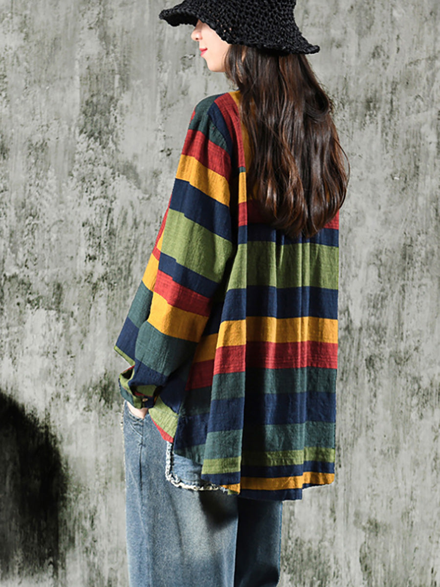 Sylvia™ – Retro Striped Shirt