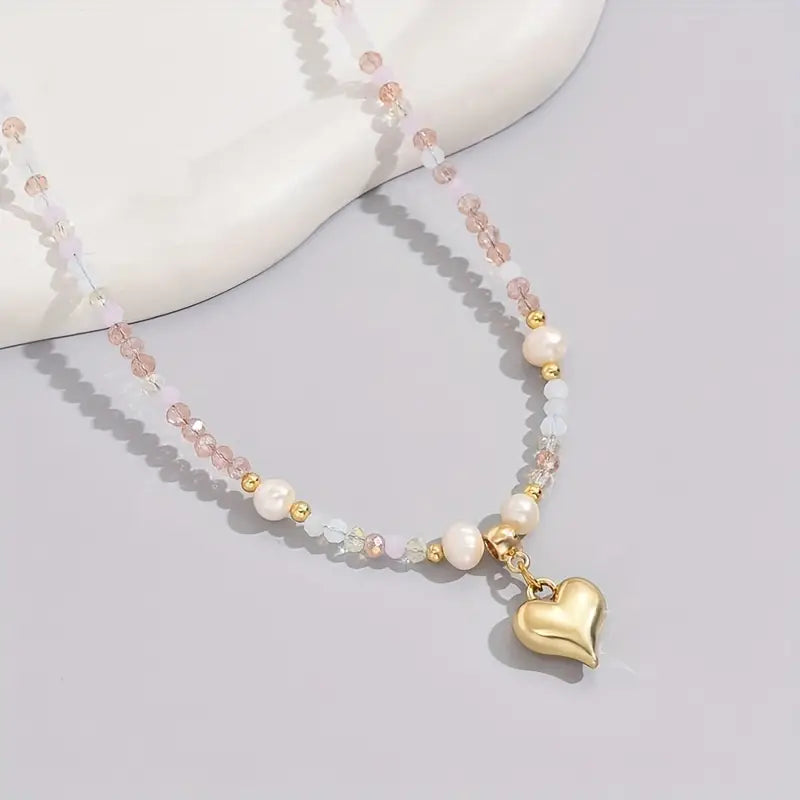 Golden Heart Promise Necklace | Together Against Breast Cancer